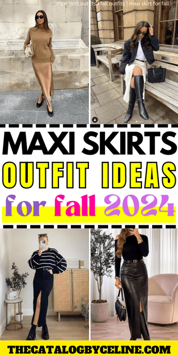 Maxi skirt outfits for fall top