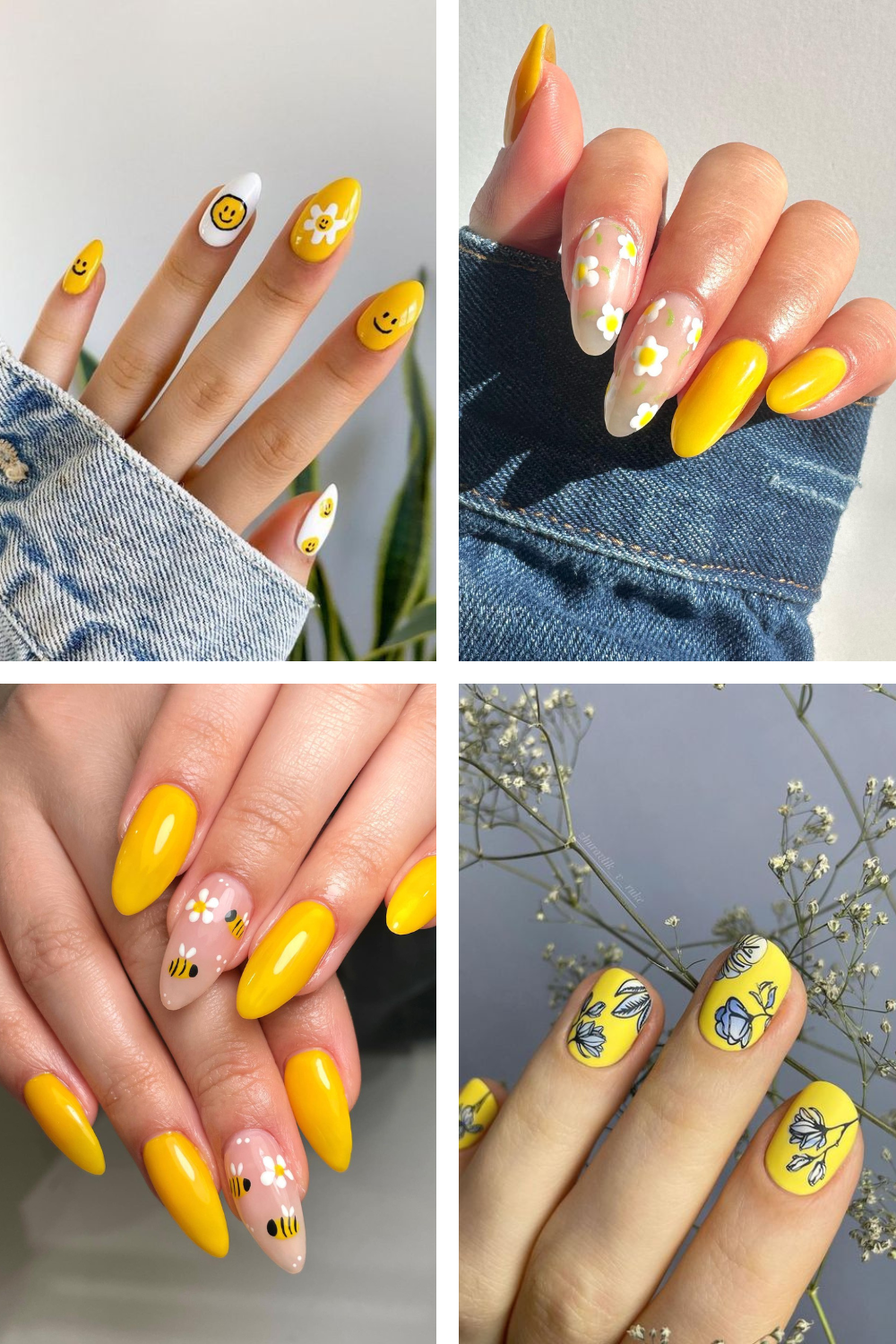 Unique Yellow Nail art ideas || Amazing ideas of yellow nail art new idea  2023 - YouTube