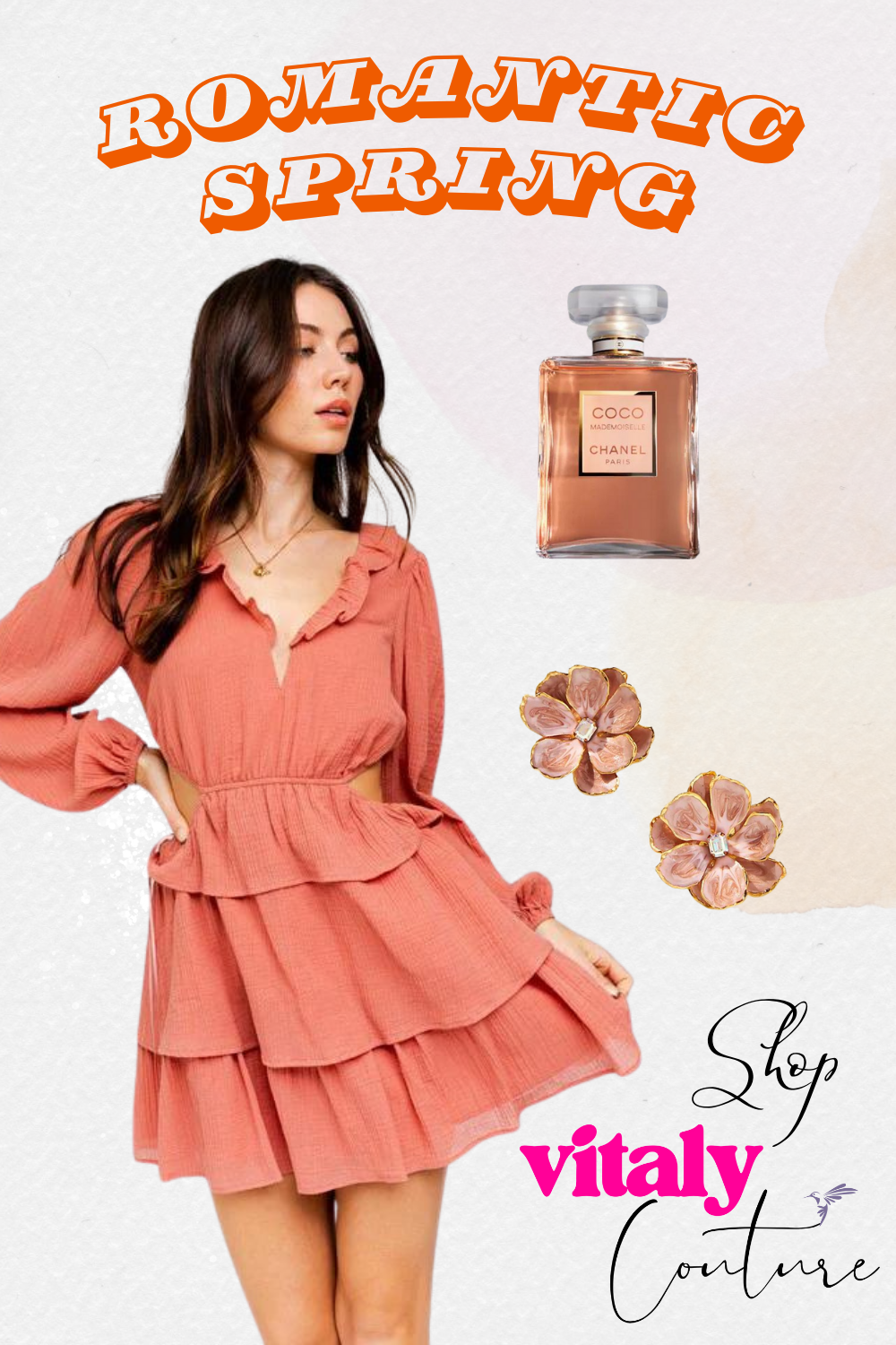 Spring Outfits: A Romantic Spring Look with Irresistible Orange Charm!
