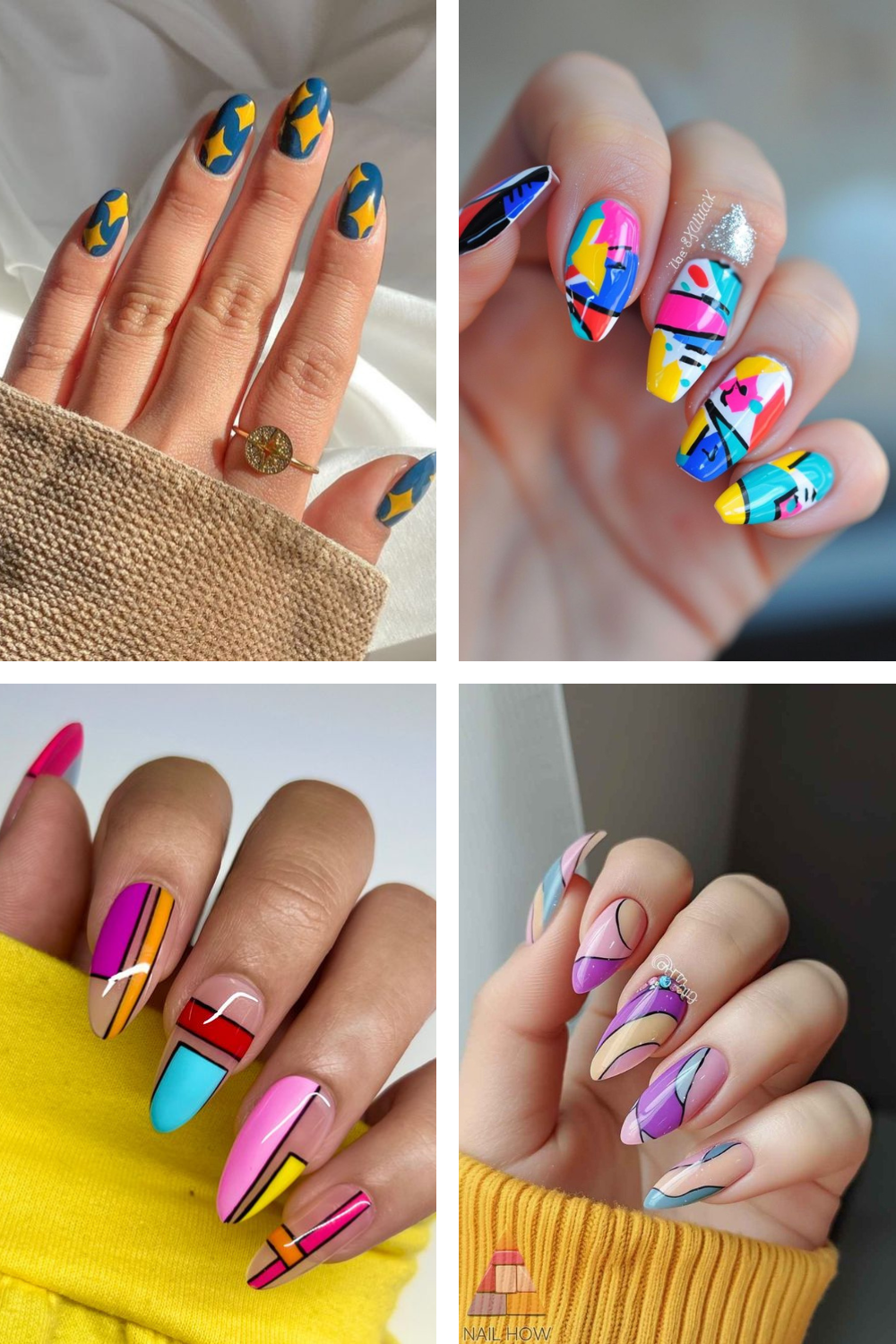 25 Sizzling Abstract Nails for Summer 2024