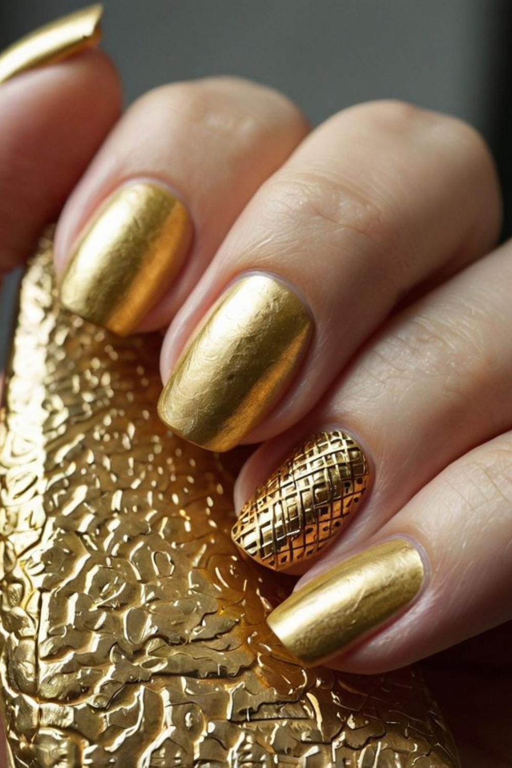 25 Glittery & Glamourous Gold Nail Designs to Copy